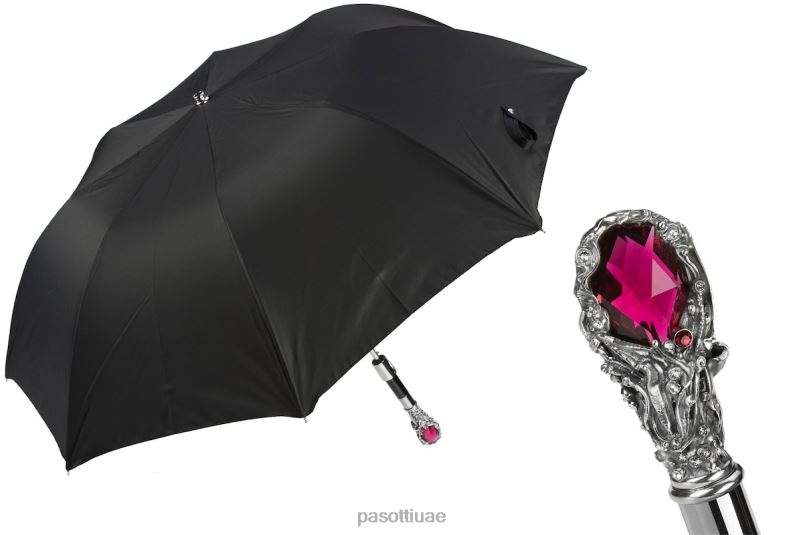 مظلة | 64 oxf-18 w68 - مظلة روبي فاخرة، مقبض جوهرة حمراء PASOTTI Z446V180